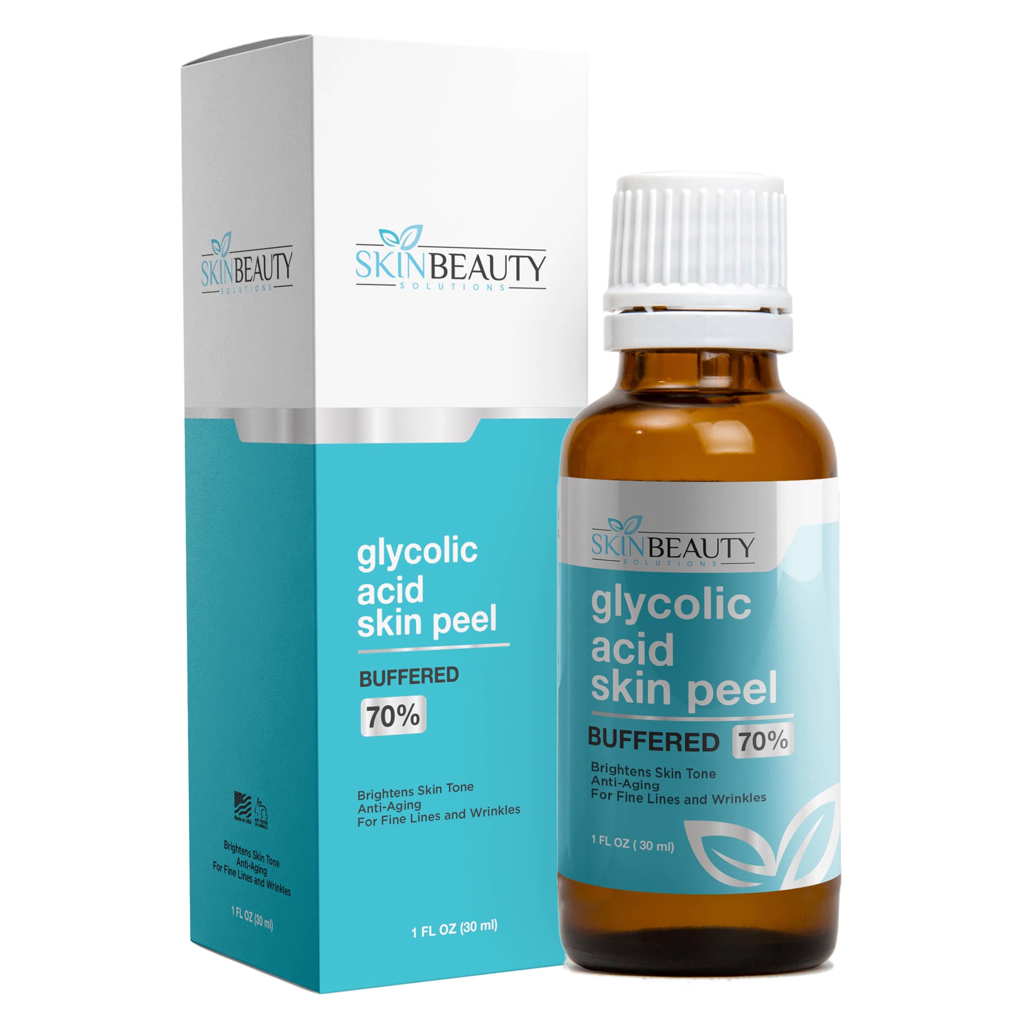 8verwell Glycolic + Lactic Acid Peel Kit – 10% To 70% – Fade Dark Spots, Aging, Hyperpigmentation