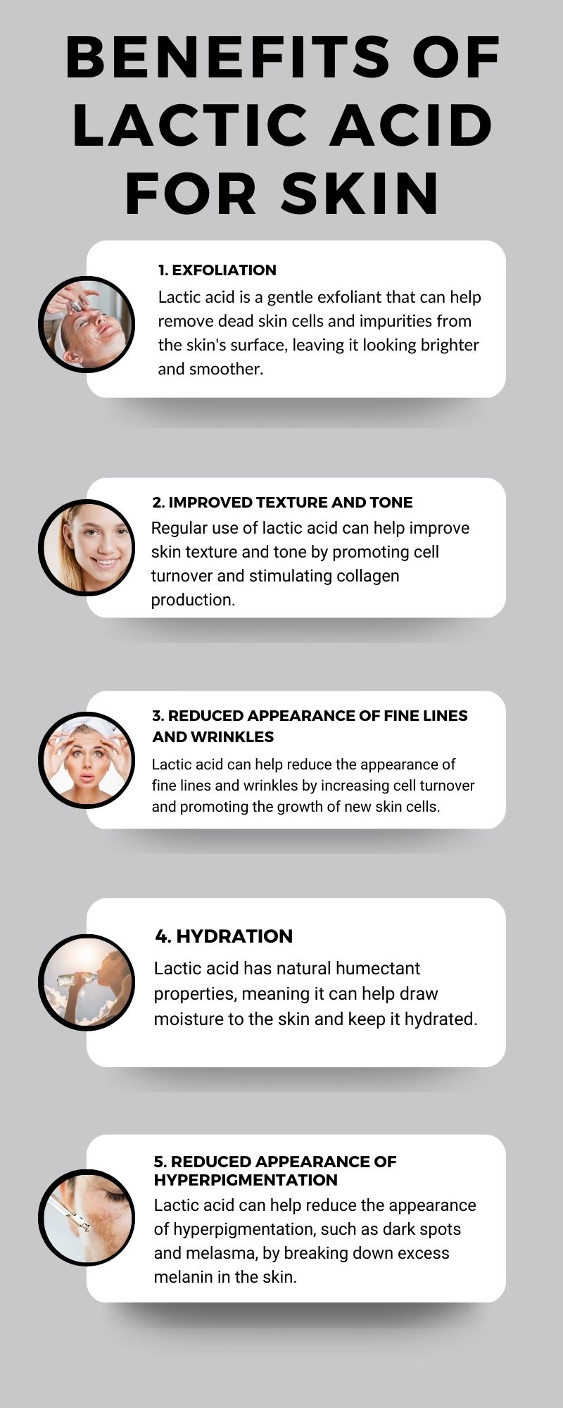 Benefits of lactic acid for skin