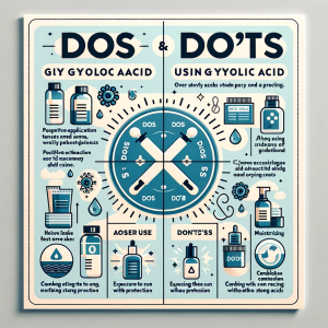 The dos and don'ts when using glycolic acid.