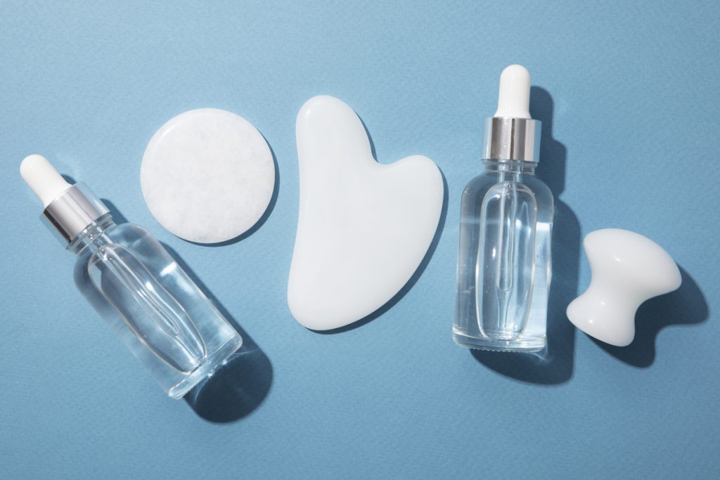 Bottles of Salicylic Acid and Hyaluronic Acid